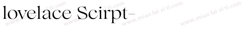 lovelace Scirpt字体转换